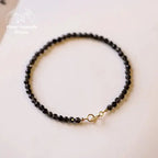 Bracelet fin en Obsidienne | Bracelets | pierre naturelle bijoux