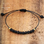 Bracelet fin en Pierre de lave | Bracelets | pierre naturelle bijoux