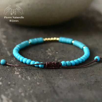 Bracelet fin en Turquoise | Bracelets | pierre naturelle bijoux