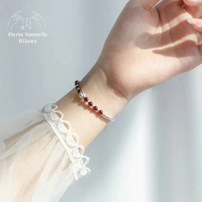 Bracelet "Ascension" en Grenat | Bracelets | pierre naturelle bijoux