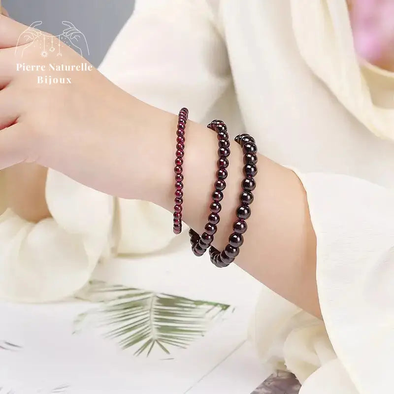 Bracelet "Malum" en Grenat | Bracelets | pierre naturelle bijoux