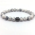 Bracelet "Stabilité" en Howlite | Bracelets | pierre naturelle bijoux
