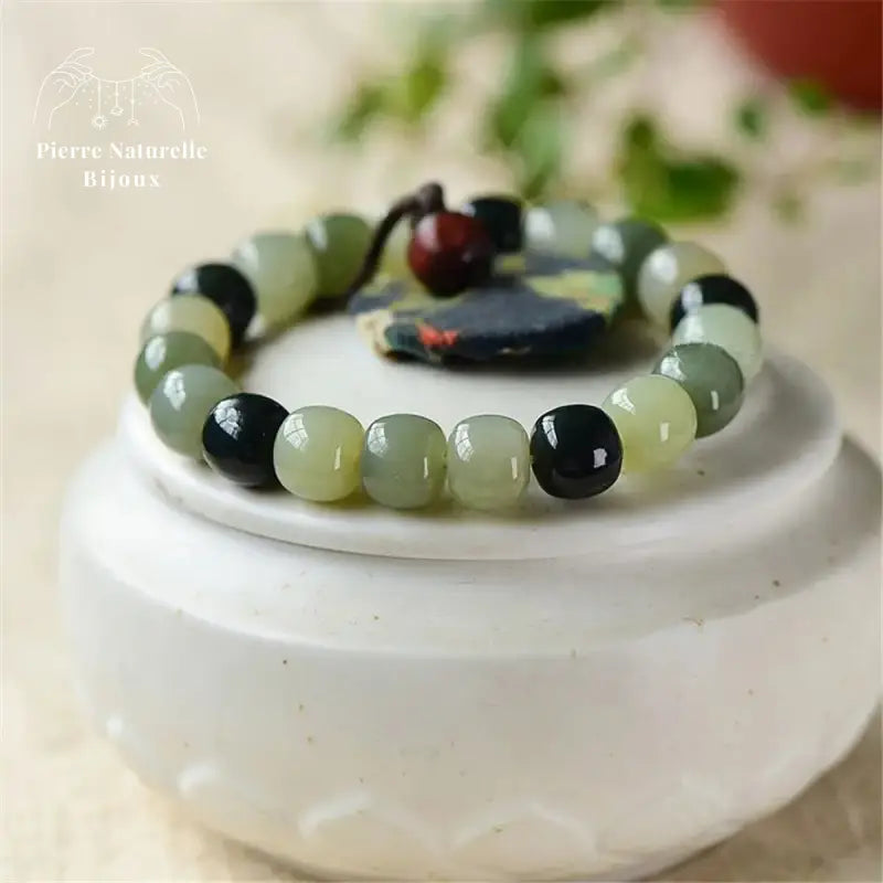 Bracelet "Apis" en Jade | Bracelets | pierre naturelle bijoux