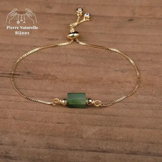 Bracelet "Autosuffisance" en Jade | Bracelets | pierre naturelle bijoux