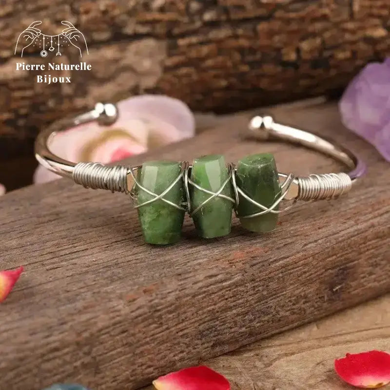 Bracelet cuivre en Jade | Bracelets | pierre naturelle bijoux