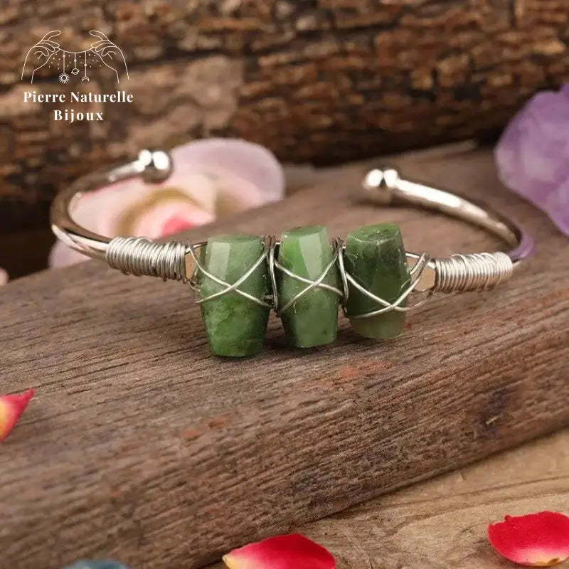 Bracelet cuivre en Jade | Bracelets | pierre naturelle bijoux