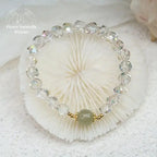 Bracelet en Jade et Cristal | Bracelets | pierre naturelle bijoux