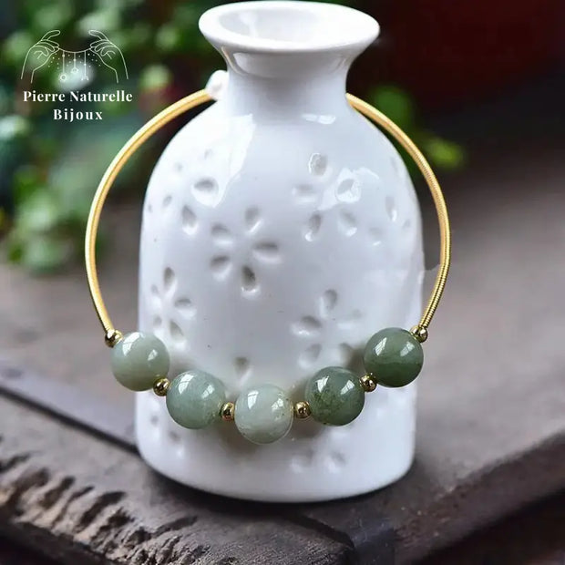 Bracelet en Jade vert | Bracelets | pierre naturelle bijoux