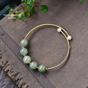 Bracelet en Jade vert | Bracelets | pierre naturelle bijoux