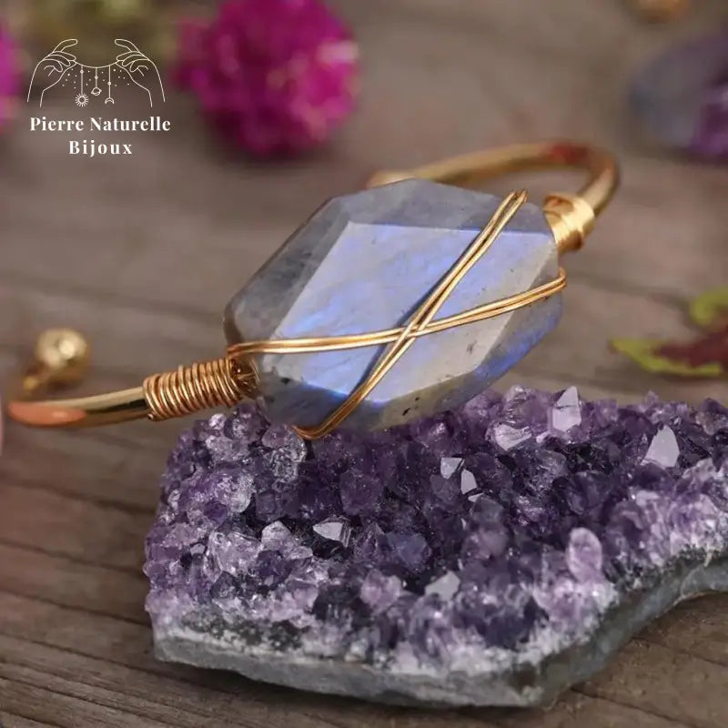 Bracelet cuivre "Energie" en Labradorite | Bracelets | pierre naturelle bijoux