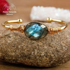 Bracelet cuivre "Vibration" en Labradorite | Bracelets | pierre naturelle bijoux