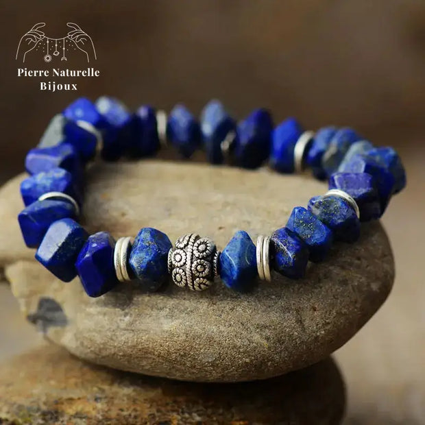 Bracelet "Astre" en Lapis-lazuli | Bracelets | pierre naturelle bijoux