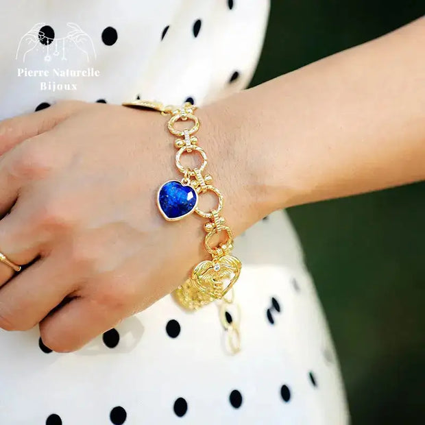 Bracelet "Cur" en Lapis-lazuli | Bracelets | pierre naturelle bijoux