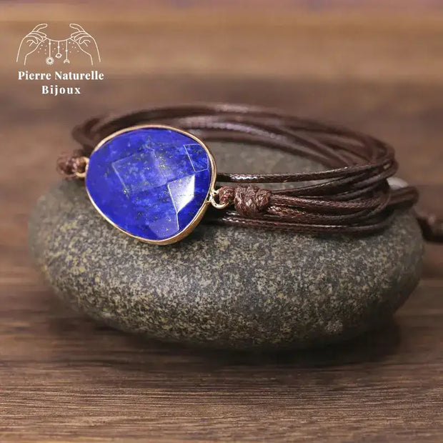 Bracelet "Vérité" en Lapis-lazuli | Bracelets | pierre naturelle bijoux