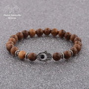 Bracelet main de Fatma / Bouddha en Bois de bodhi | Bracelets | pierre naturelle bijoux