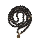 Bracelet mala avec charm en Pierre de lave | Bracelets | pierre naturelle bijoux