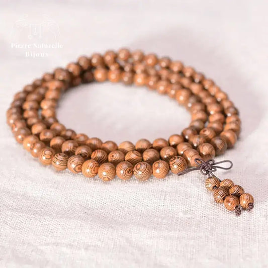 Bracelet mala en Bois wengé | Bracelets | pierre naturelle bijoux