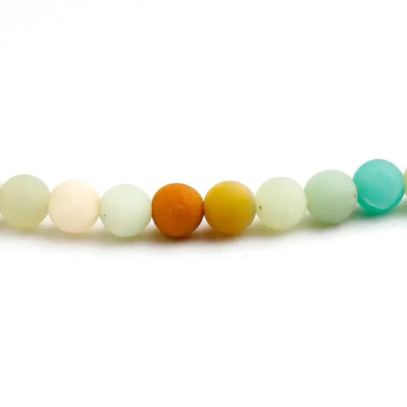 Bracelet mala "Apaisement" en Amazonite avec charm | Bracelets | pierre naturelle bijoux