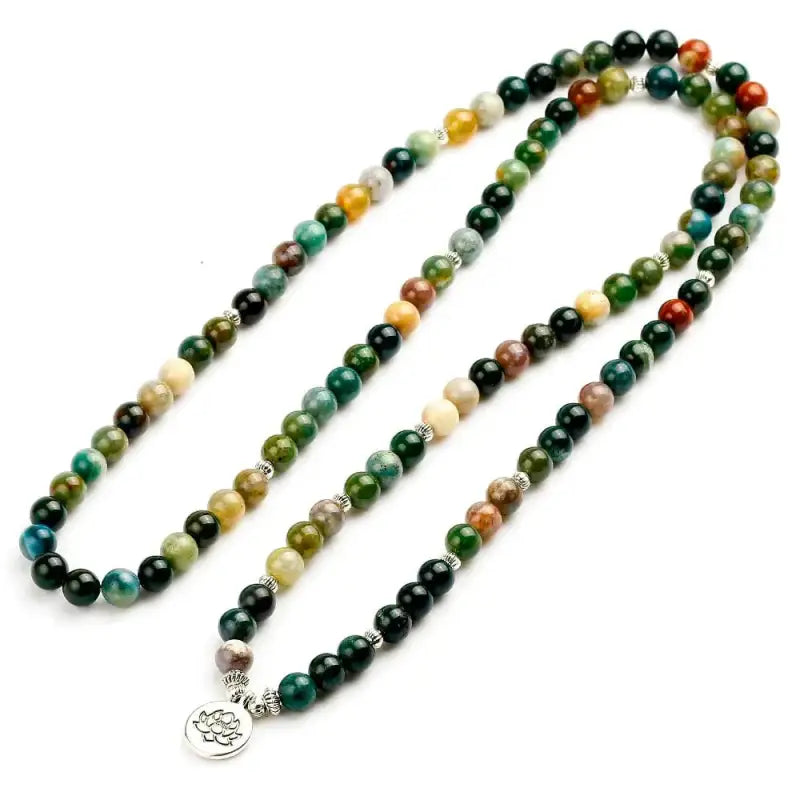 Bracelet mala en pierres naturelles avec charm | Bracelets | pierre naturelle bijoux
