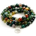 Bracelet mala en pierres naturelles avec charm | Bracelets | pierre naturelle bijoux