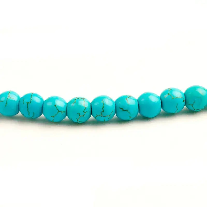 Bracelet mala en Turquoise avec charm | Bracelets | pierre naturelle bijoux