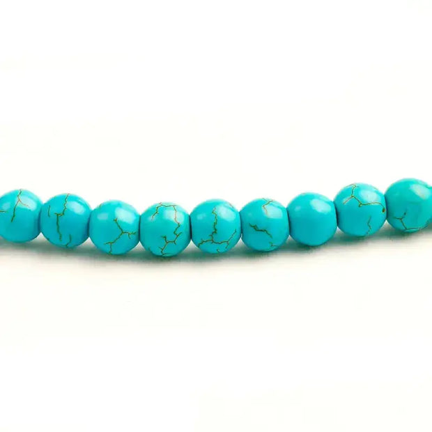 Bracelet mala en Turquoise avec charm | Bracelets | pierre naturelle bijoux