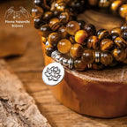 Bracelet mala en œil de tigre | Bracelets | pierre naturelle bijoux