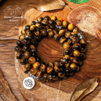 Bracelet mala en œil de tigre | Bracelets | pierre naturelle bijoux