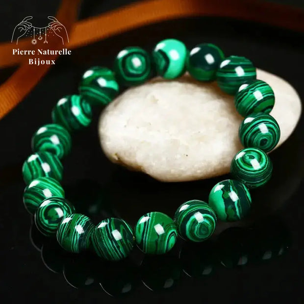Bracelet "Relation" en Malachite | Bracelets | pierre naturelle bijoux