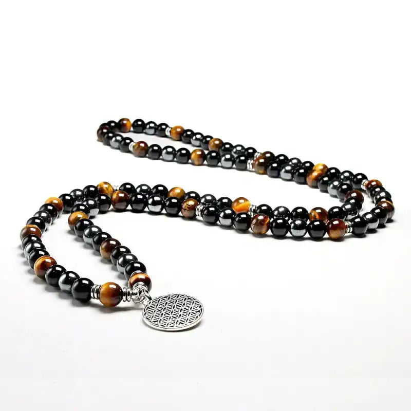 Bracelet en œil de tigre et Hématite | Bracelets | pierre naturelle bijoux