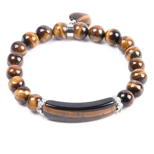 Bracelet "Introspection" en il de tigre | Bracelets | pierre naturelle bijoux