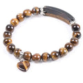 Bracelet "Introspection" en œil de tigre | Bracelets | pierre naturelle bijoux