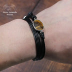 Bracelet "Vision" en œil de tigre | Bracelets | pierre naturelle bijoux