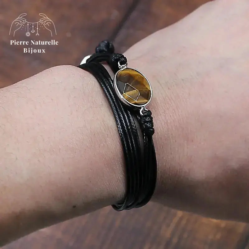 Bracelet "Vision" en œil de tigre | Bracelets | pierre naturelle bijoux
