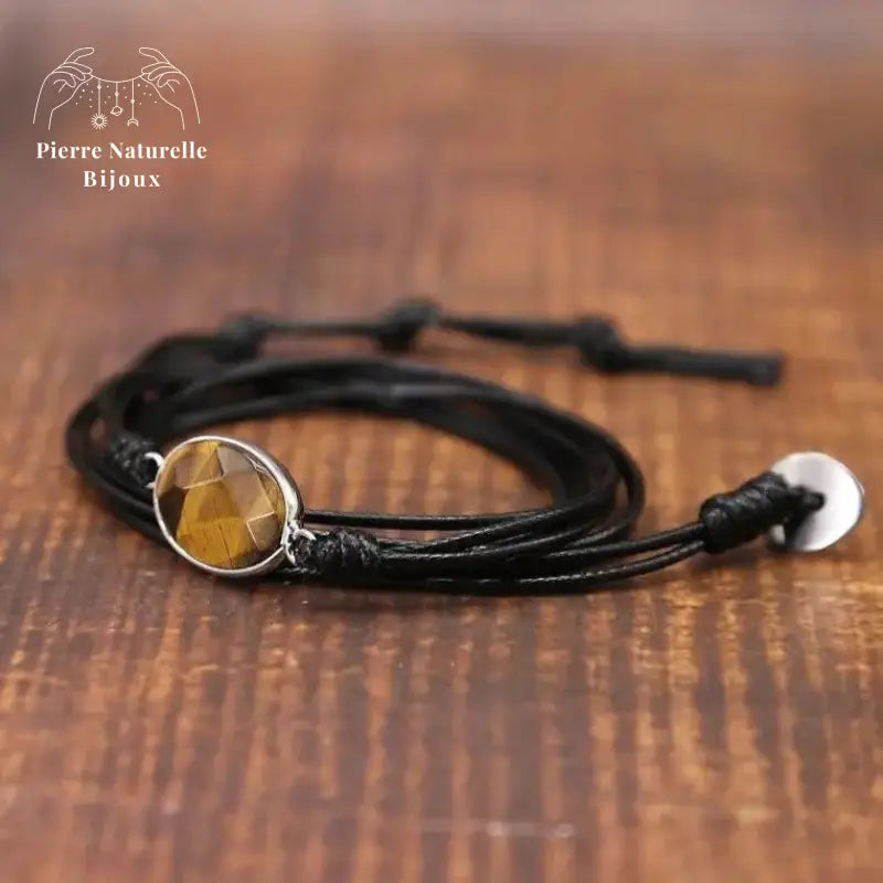 Bracelet "Vision" en œil de tigre | Bracelets | pierre naturelle bijoux