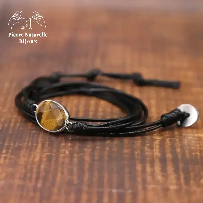 Bracelet "Vision" en œil de tigre | Bracelets | pierre naturelle bijoux