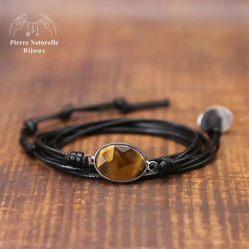 Bracelet "Vision" en œil de tigre | Bracelets | pierre naturelle bijoux
