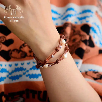 Bracelet "Krishna" en Perle d'eau douce | Bracelets | pierre naturelle bijoux