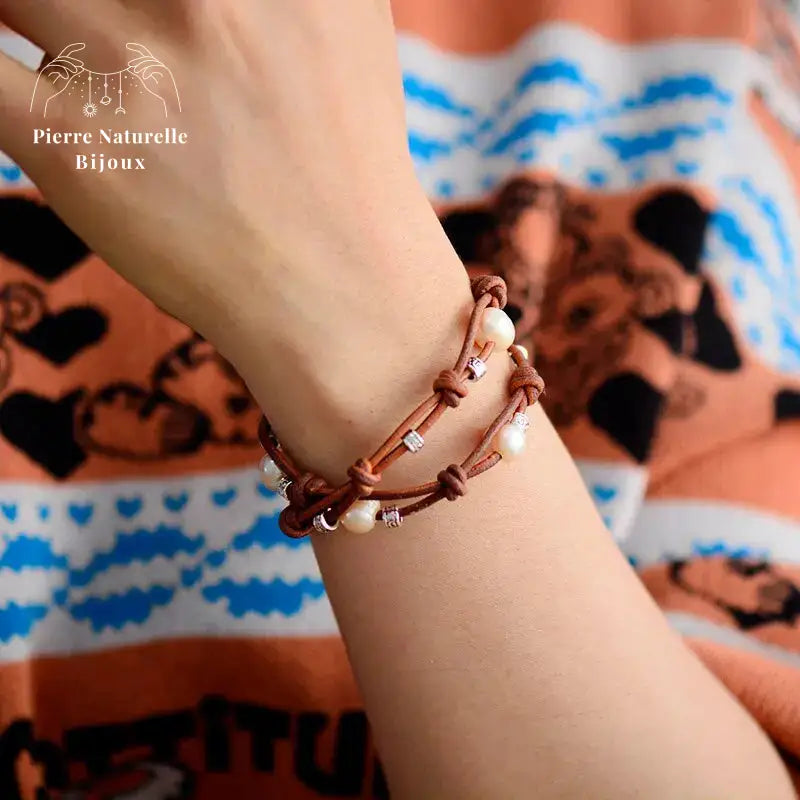 Bracelet "Krishna" en Perle d'eau douce | Bracelets | pierre naturelle bijoux