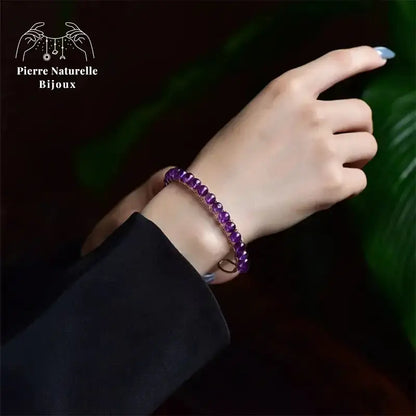 Bracelet en pierre Améthyste | Bracelets | pierre naturelle bijoux