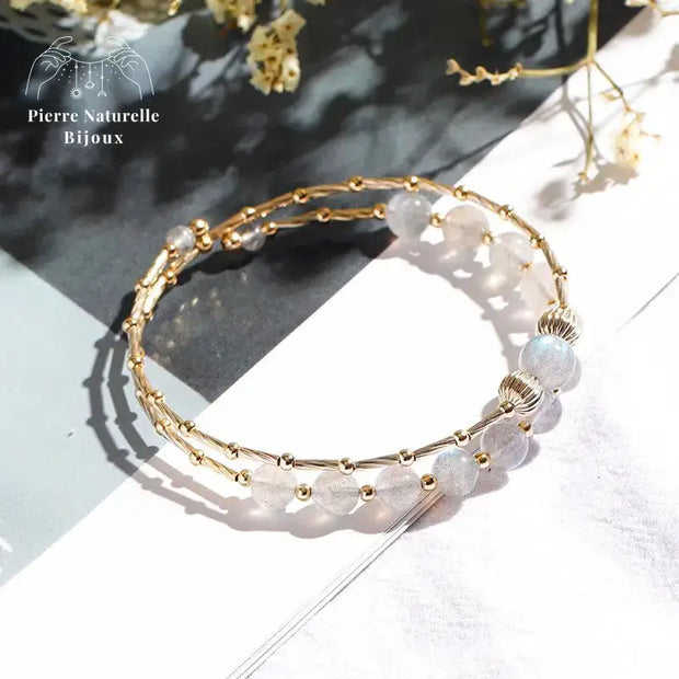 Bracelet en Pierre de lune | Bracelets | pierre naturelle bijoux