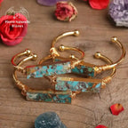 Bracelet cuivre en pierre Turquoise | Bracelets | pierre naturelle bijoux