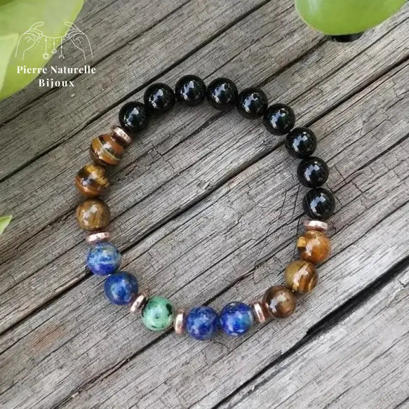 Bracelet "Profondeur" en pierres naturelles