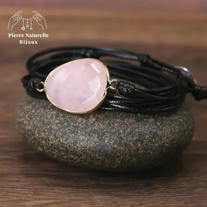 Bracelet "Apaisement" en Quartz rose | Bracelets | pierre naturelle bijoux