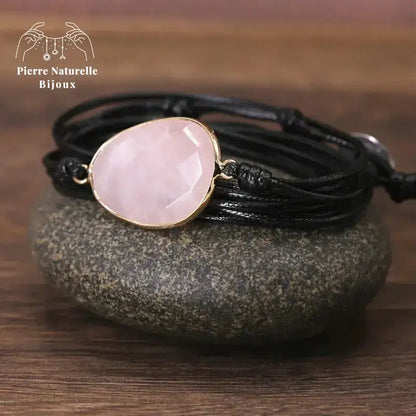 Bracelet "Apaisement" en Quartz rose | Bracelets | pierre naturelle bijoux