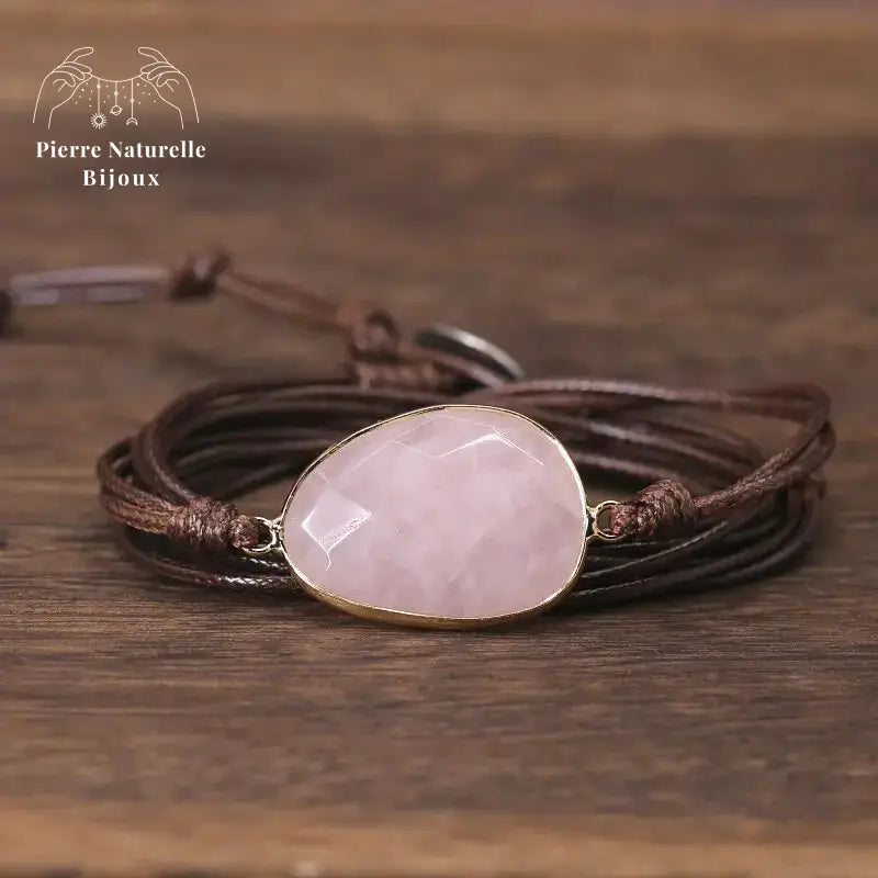Bracelet "Apaisement" en Quartz rose | Bracelets | pierre naturelle bijoux