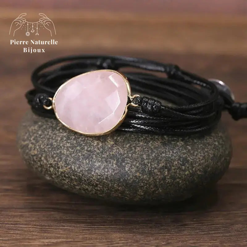 Bracelet "Apaisement" en Quartz rose | Bracelets | pierre naturelle bijoux