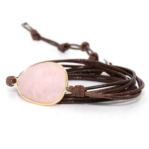 Bracelet "Apaisement" en Quartz rose