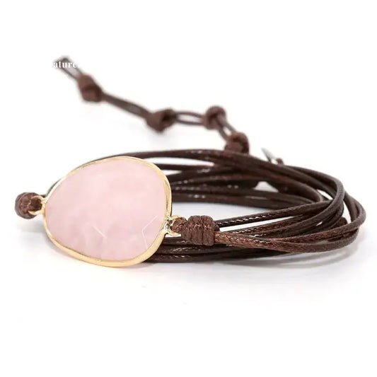 Bracelet "Apaisement" en Quartz rose