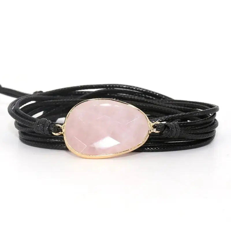 Bracelet "Apaisement" en Quartz rose
